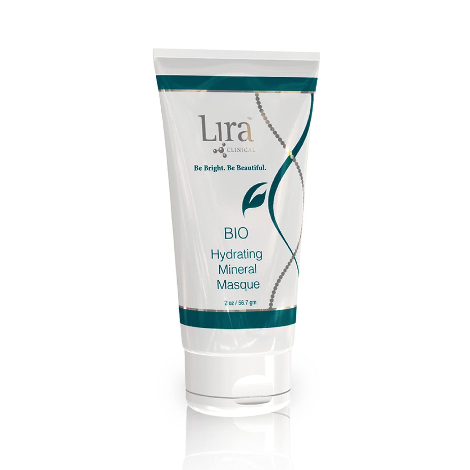Lira Clinical BIO Hydrating Mineral Masque - Intense Nourishing Mineral Facial Mask with Hyaluronic Acid, Vitamin C Green Tea - Anti-acne, Anti-Aging For All Skin Types - 2 fl oz