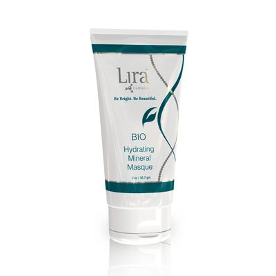 Lira Clinical BIO Hydrating Mineral Masque - Intense Nourishing Mineral Facial Mask with Hyaluronic Acid, Vitamin C Green Tea - Anti-acne, Anti-Aging For All Skin Types - 2 fl oz