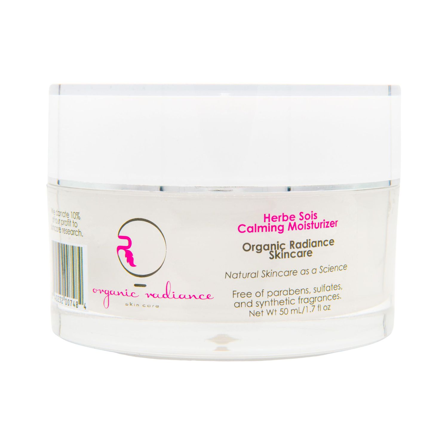 Herbe Sois Calming Moisturizer - Night Cream for Sensitive Skin Organic Radiance Skincare&#39;s Redness Relief with Immortelle Chamomile, Anti-Aging Moisturizer 1.7 oz