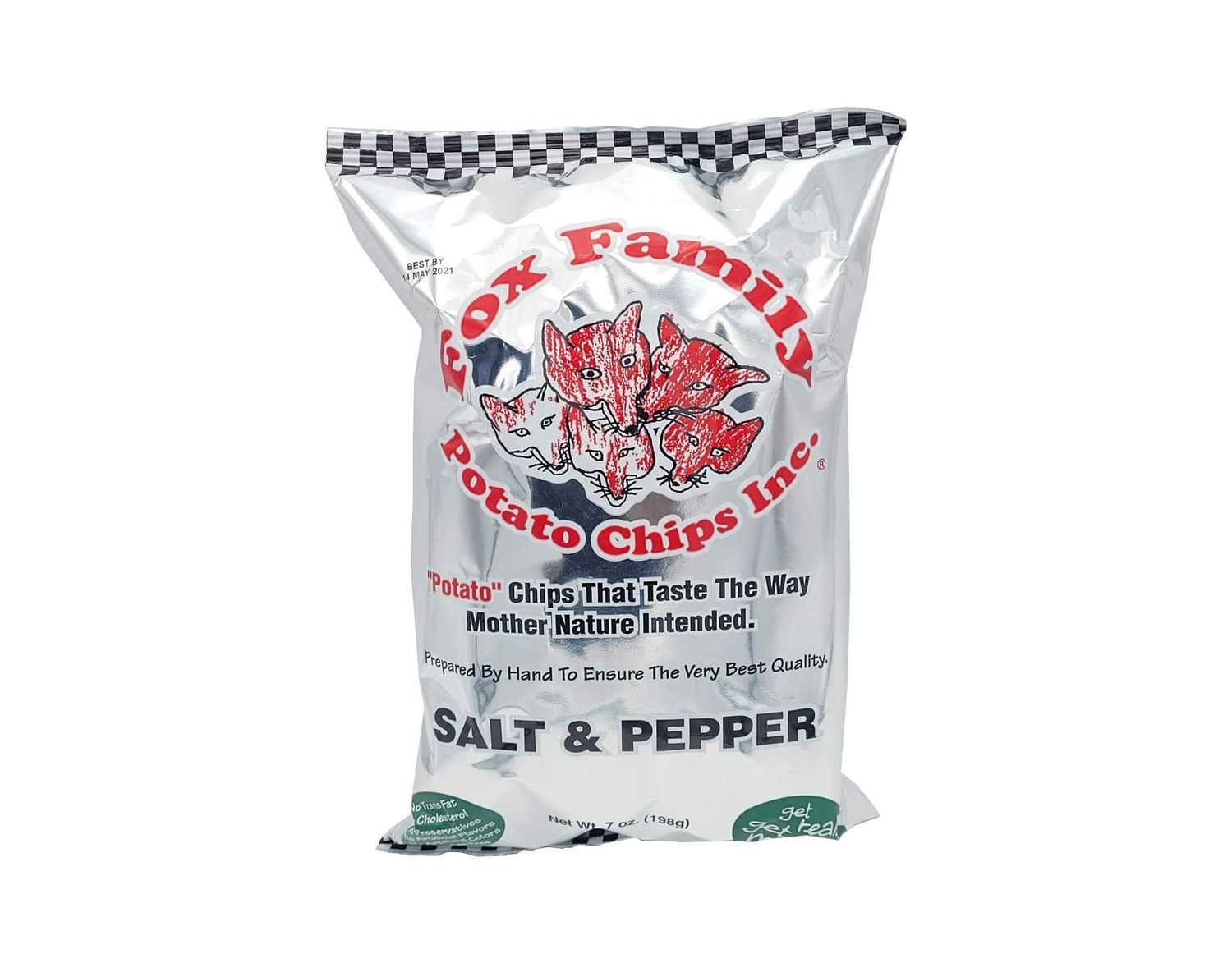 Fox Family Chips, 7oz, Maine Made, Salt and Pepper