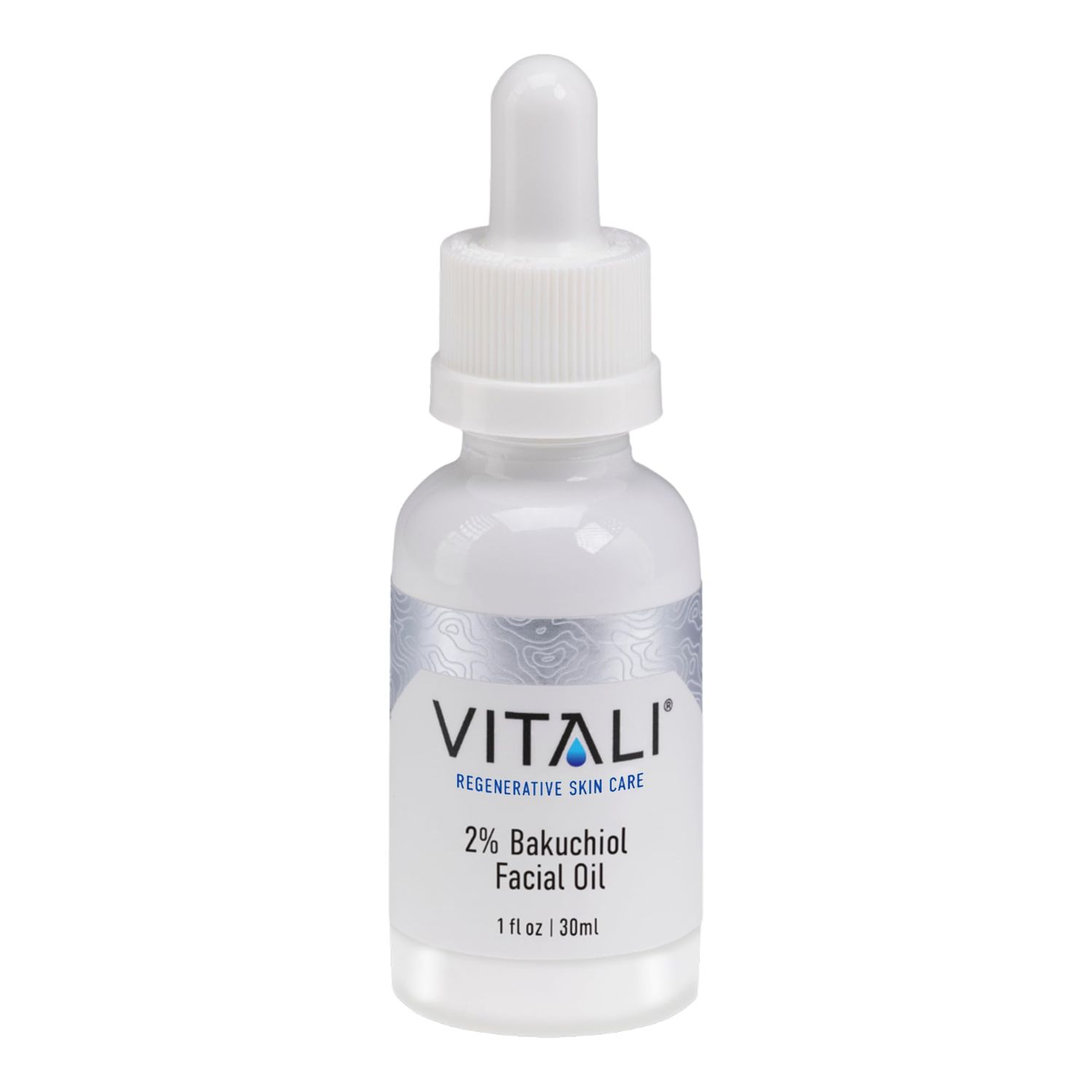 Vitali Premium 2 Bakuchiol Facial Oil: Premium Natural Retinol Alternative for Age and Wrinkle Reduction, and Soothing Irritated Skin, Boosts Copper Peptide Absorption- 1 fl. oz.