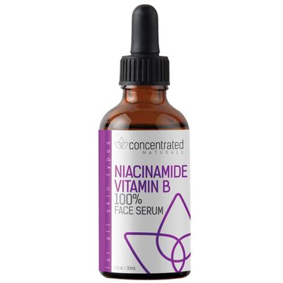 Natural Niacinamide Vitamin B wVitamin C Hyaluronic Acid Ultimate Strength Anti-Aging Serum for Face May Help Smooth Appearance of Fine Lines Wrinkles Brighten