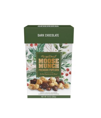 Harry David Moose Munch Premium Popcorn Box - Dark Chocolate, 10 oz