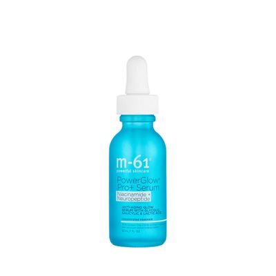 m-61 PowerGlow Pro Serum Resurfacing Niacinamide Neuropeptide Glow Serum With Powerful BHAsAHAs, 1 Fl Oz