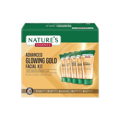 Nature&#39;s Essence Glowing Gold Facial Kit, 500 grams (5X100 grams)