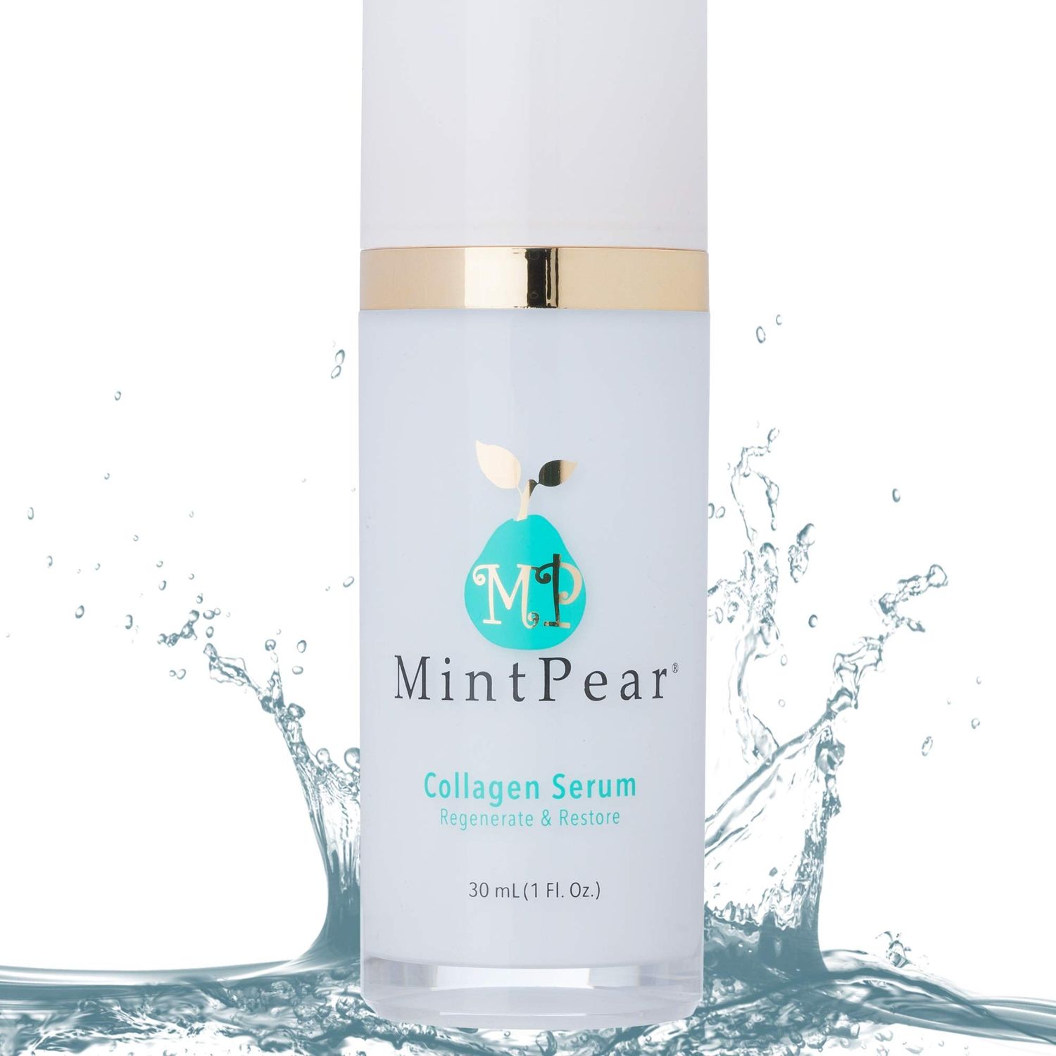 MP MINTPEAR Collagen Peptides Serum 30ml - Anti-Aging Tri-Peptide Firming Serum for Wrinkles Fine Lines Reduction, Skin Elasticity Texture Improvement