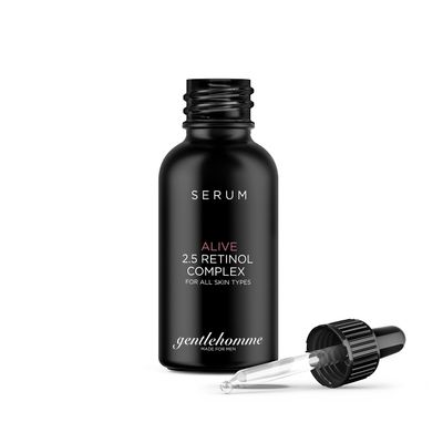 Gentlehomme Men&#39;s Anti-Aging Retinol Serum - Hydrating Serum with Hyaluronic Acid, Vitamin B6, and Aloe Vera - Reduces Signs of Aging, Dark Spots, and Fine Lines