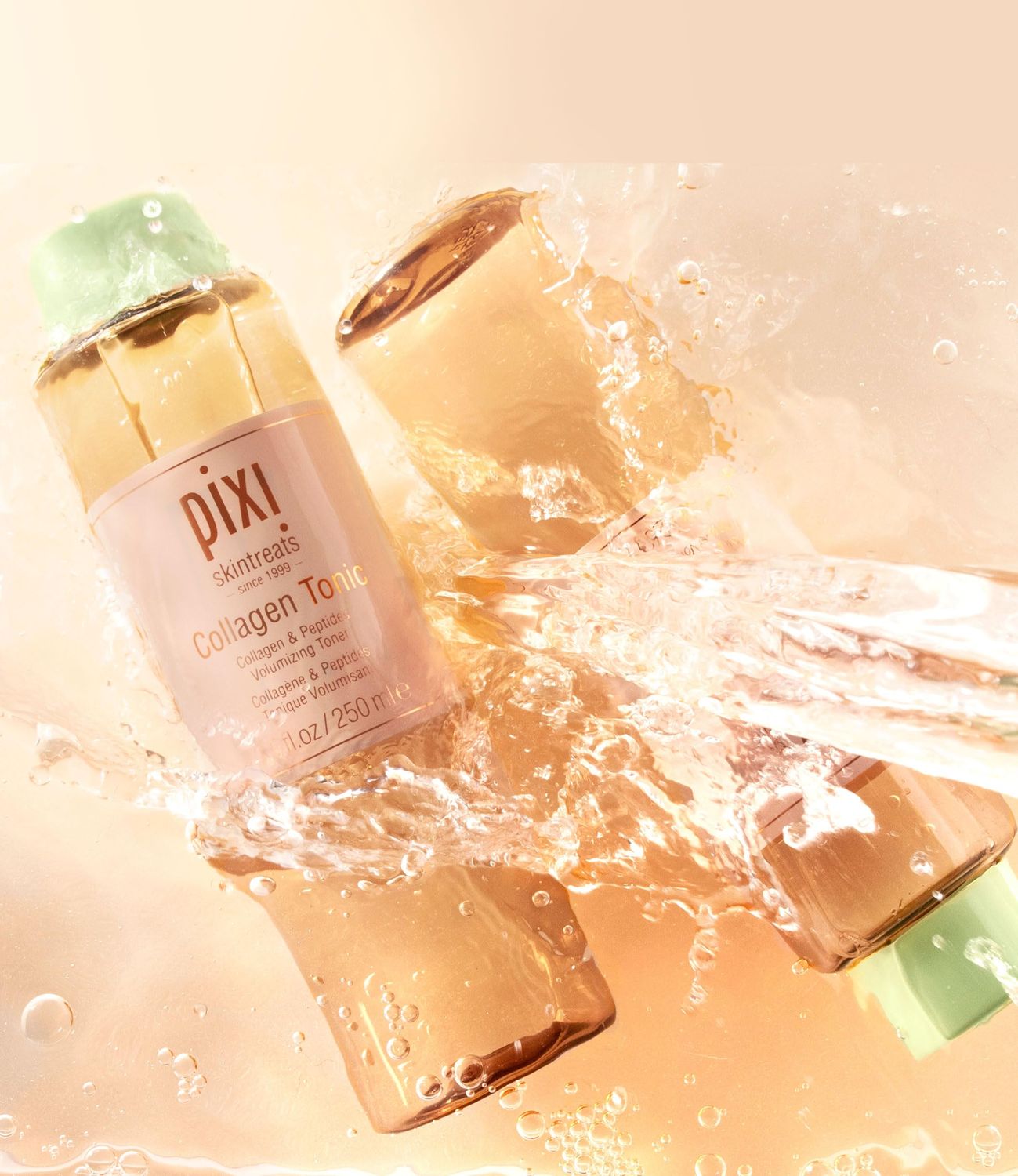 Pixi Botanical Collagen Tonic, Volumizing Hydrating Toner, Enhanced with Peptides Botanicals to Firm Revitalize, Alcohol-Free Daily Moisturizing Toner, 100 ml 3.4oz