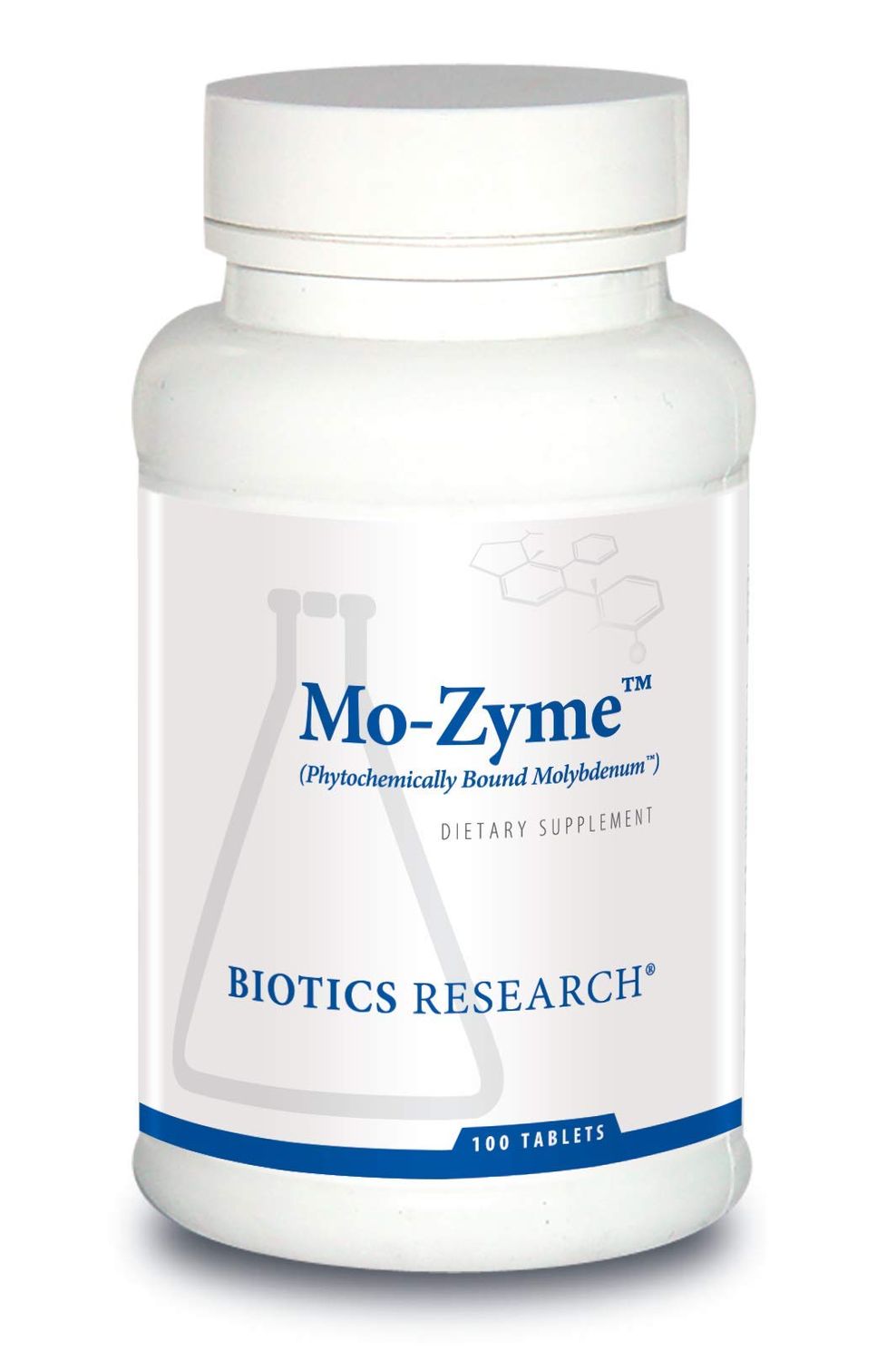 Biotics Research Mo-Zyme Molybdenum 50 micrograms, Liver Support, Detoxification, Essential Trace Element, Healthy Metabolism, Antioxidant Support 100 Tablets