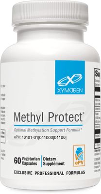 XYMOGEN Methyl Protect - Optimal Methylation Formula with Methyl Folate, Vitamin B12 (Methylcobalamin b12), Riboflavin B6 Vitamins - Cognitive, Homocysteine Heart Health Supplements (60 Capsules)