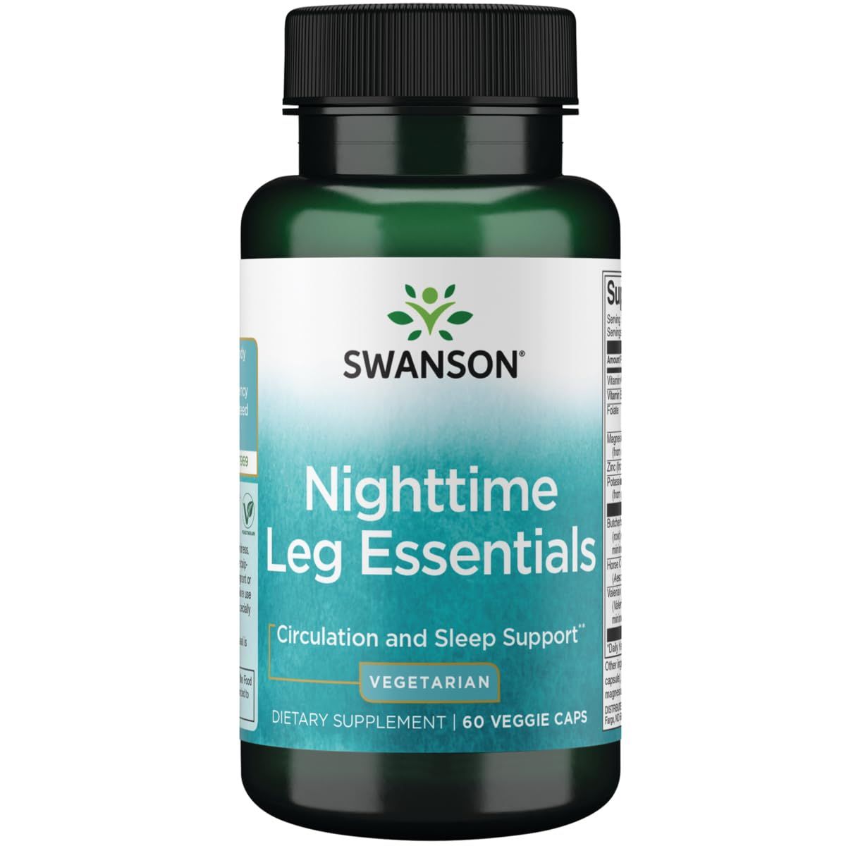 Swanson Nighttime Leg Essentials 60 Veg Capsules