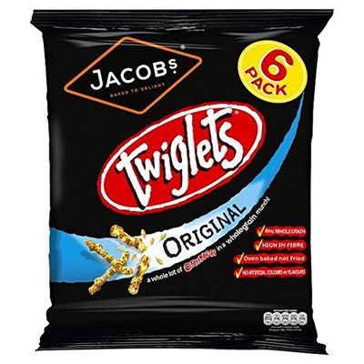 Jacobs Twiglets Snacks 6 X 24g Bags - British
