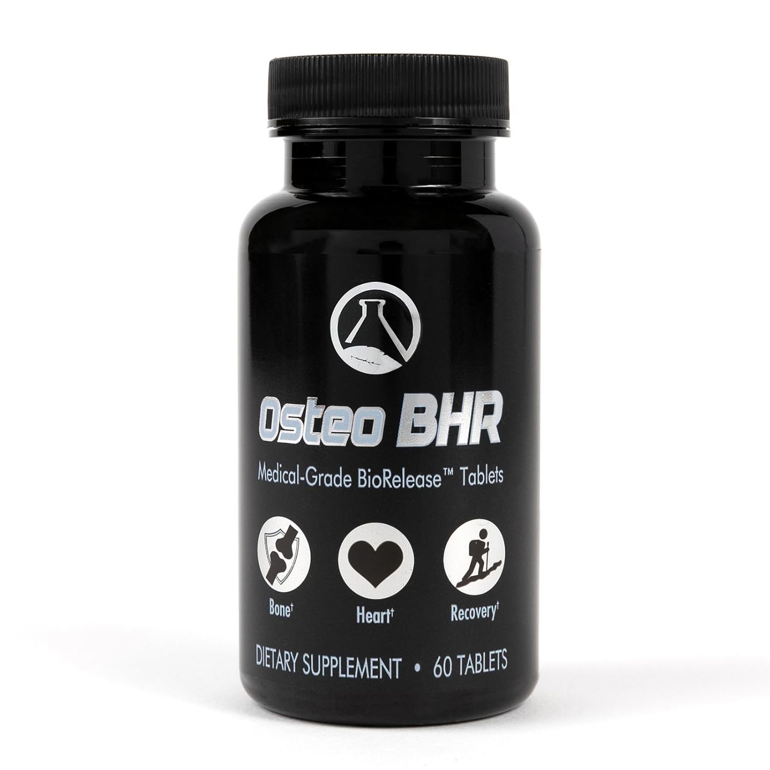 Nugevity Osteo BHR - 60 Ct Bone Repair Supplement w Ipriflavone, Calcium, Magnesium, Boron, Vitamin K2 D3 for Bone Health Recovery. Optimal Calcium Utilization for Healthy Heart Arteries.