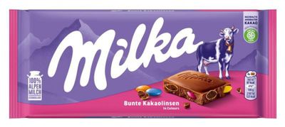 Milka Bunte Kakaolinsen &quot;Be happy!&quot;
