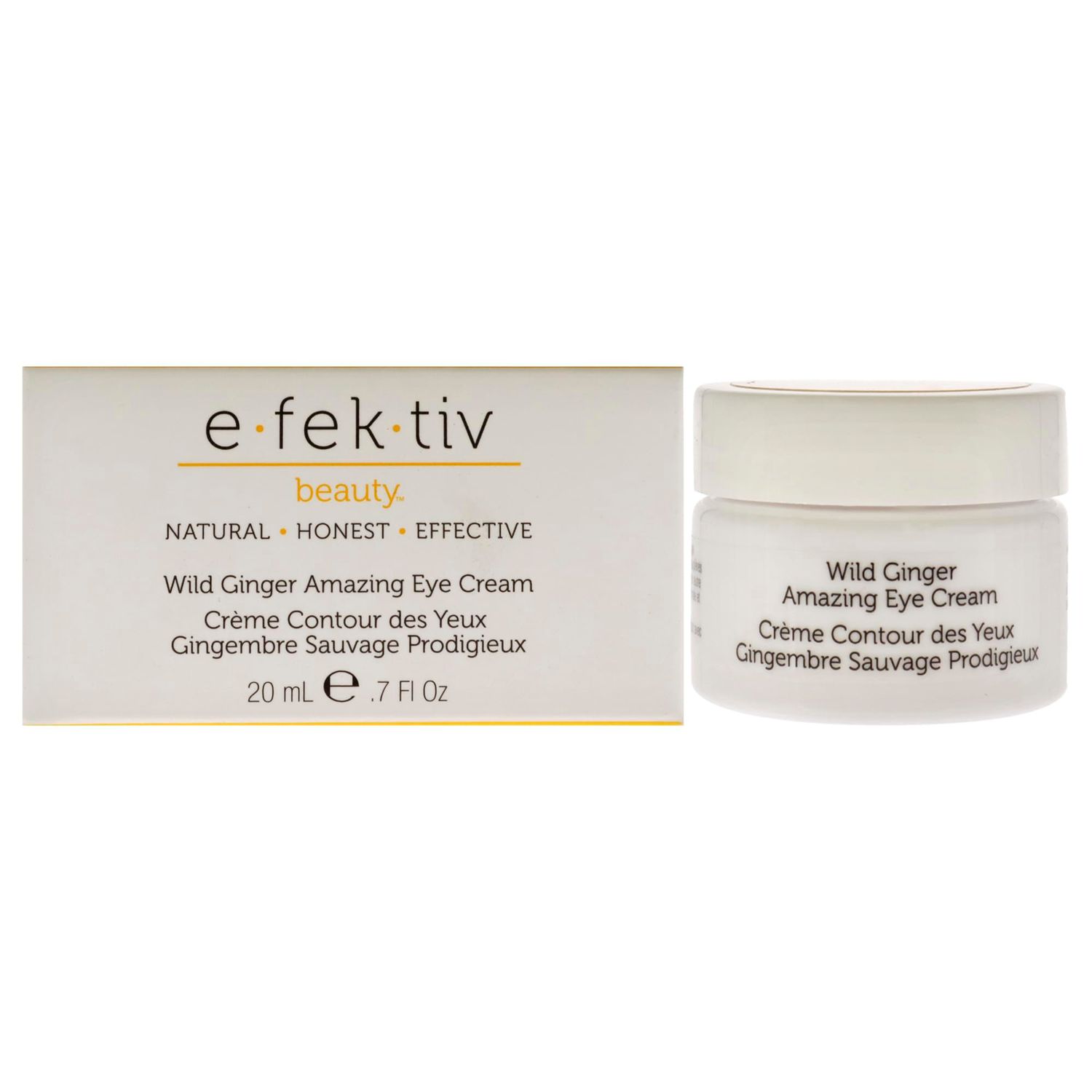 e.fek.tiv beauty wild ginger amazing eye cream- deeply hydrates and moisturize- collagen booster- Vegan- Sulfate- free- Unisex- 0.7 fl oz