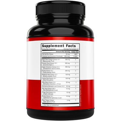 GLP-1 Supplement 14 in 1 Formula (GLP1 Supplement with Berberine, ACV, Chromium, Ceylon Cinnamon, Turmeric More) Support Gut Health Metabolism - Third Party Tested, Vegan Safe USA Made