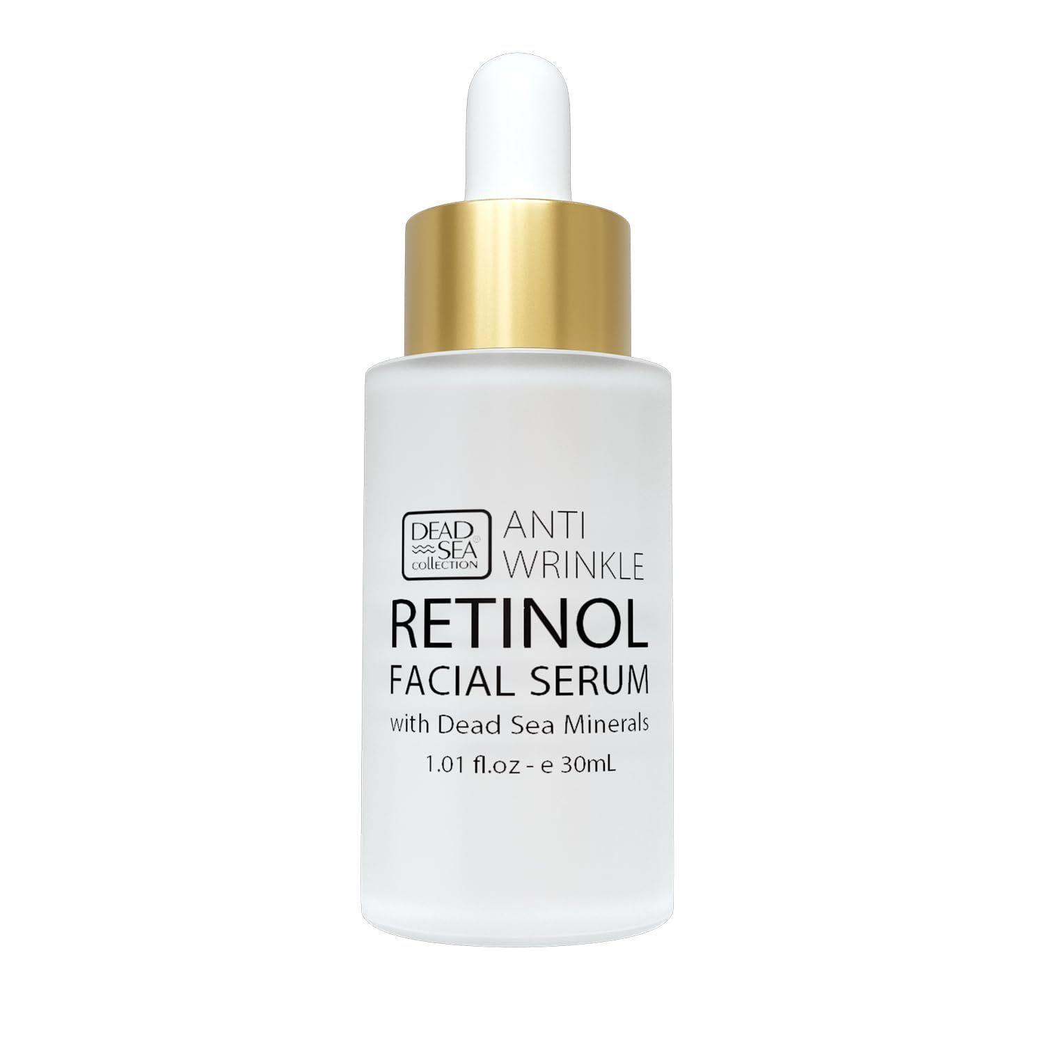 Dead Sea Collection Serum for Face with 2.5 Retinol, Dead Sea Minerals, and Vitamin E - Anti Aging Nourishing Skin Care Moisturizer to Reduce Wrinkles (1.01 fl. oz)