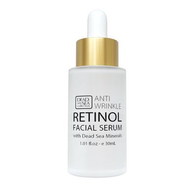 Dead Sea Collection Serum for Face with 2.5 Retinol, Dead Sea Minerals, and Vitamin E - Anti Aging Nourishing Skin Care Moisturizer to Reduce Wrinkles (1.01 fl. oz)