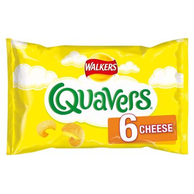 Walkers Quavers Cheese Snacks 16g x 6 per pack