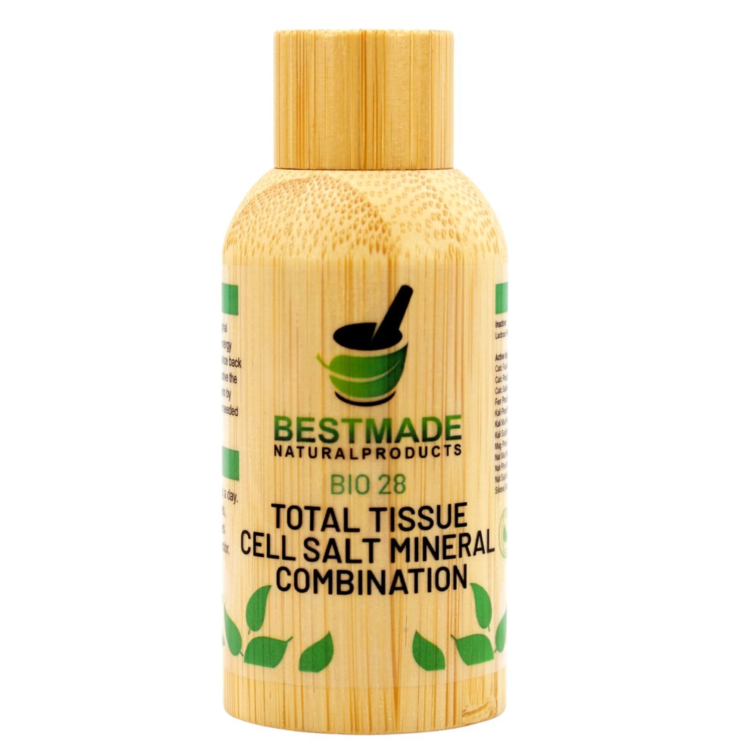 Total Tissue Cell Salt Mineral Combination Bio 28, 300 pellets Helps Your Body Absorb and Use Nutrients, Helps Increase Energy Levels, Helps Improve Sleep Patterns, Overall Health and Vitality