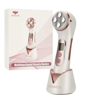 MiSMON Wrinkle Reduction Device, 5 in 1 Multifunction Facial Massager, High Frequency LED Skin Care Beauty Device, Skin RejuvenationAnti-AgingSkin TighteningFace LiftingFace Cleansing