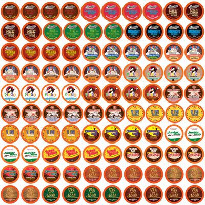 Two Rivers Hot Chocolate Pods, Single Serve Variety Pack for Keurig K Cup Brewers, Largest Assorted Sampler, Hot Cocoa, 100 Count