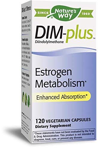 Nature&#39;s Way Dim-Plus, Diindolylmethane Vegetarian Capsules, 120-Count (Packaging May Vary), Pack of 2