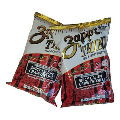 Zapp&#39;s Thinz Spicy Cajun Crawtators 2.75oz2pk
