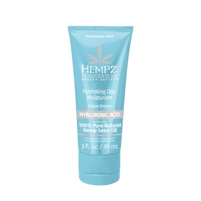 Hempz Ocean Breeze Hydrating Daily Moisturizer - Hydrating Day Cream Rich with Minerals, Vitamin C, Hempseed Oil to Hydrate Repair Extremely Dry or Sensitive Skin, for Face Body, 3 Oz