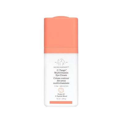 Drunk Elephant C-Tango Multivitamin Eye Cream - 15 ml.5 fl oz - Vitamin C Eye Cream - Clean Clinical Skincare - Cruelty-Free - Dermatologist-Tested - Free of Essential Oils, Silicones, and Fragrance