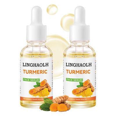 2 Pcs Turmeric Serum for Face Body,Hydrating Firming Turmeric Face Serum Oil,Deep Cleansing Daily Skin Care Facial Serum for All Skin Types