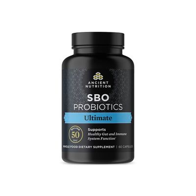 Ancient Nutrition Probiotics, SBO Probiotics Ultimate 50 Billion CFUsServing, Digestive and Immune Support, Gluten Free, Ancient Superfoods Blend, 60 Capsules