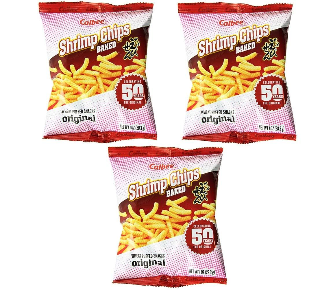 Calbee Shrimp Chips 1oz, 3 Pack