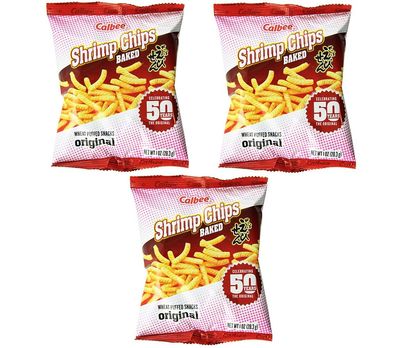 Calbee Shrimp Chips 1oz, 3 Pack