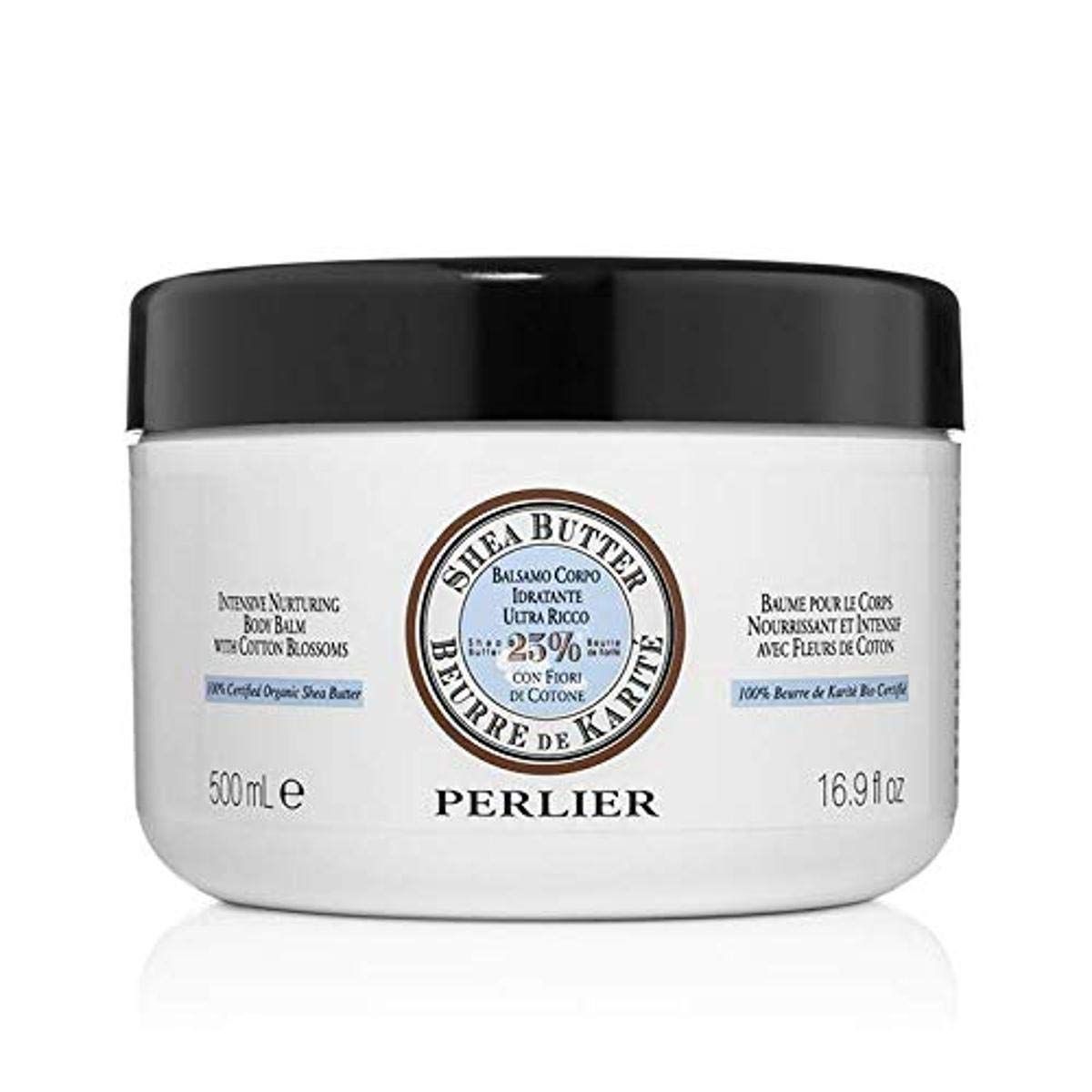 Perlier Shea Butter with Cotton Blossom Body Cream, 16.9 fl. oz.