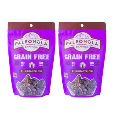 Paleonola Grain Free Gluten Free Non-GMO Granola, Chocolate Fix Flavor - Pack of 2, 10 Oz. ea.