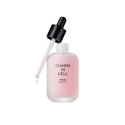 CHARMZONE Charm-in-Cell Ritual Ampoule - Water Gel Face Moisture Firming with Collagen Capsule, EFG Triple Peptide Korean anti-aging Skincare (1.69 fl.oz 50ml)