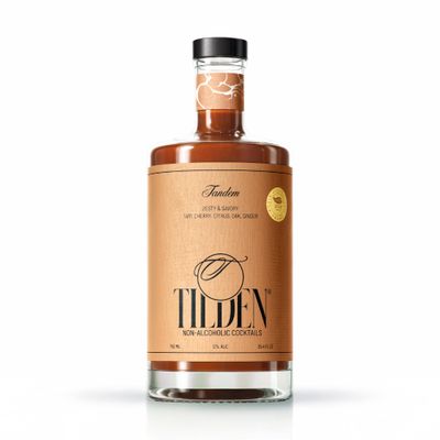 Tilden Cocktails Tandem, Non-Alcoholic Cocktail, Vegan and No Sugar Added, Tart Cherry, Bitter Orange, American Oak, 750ml