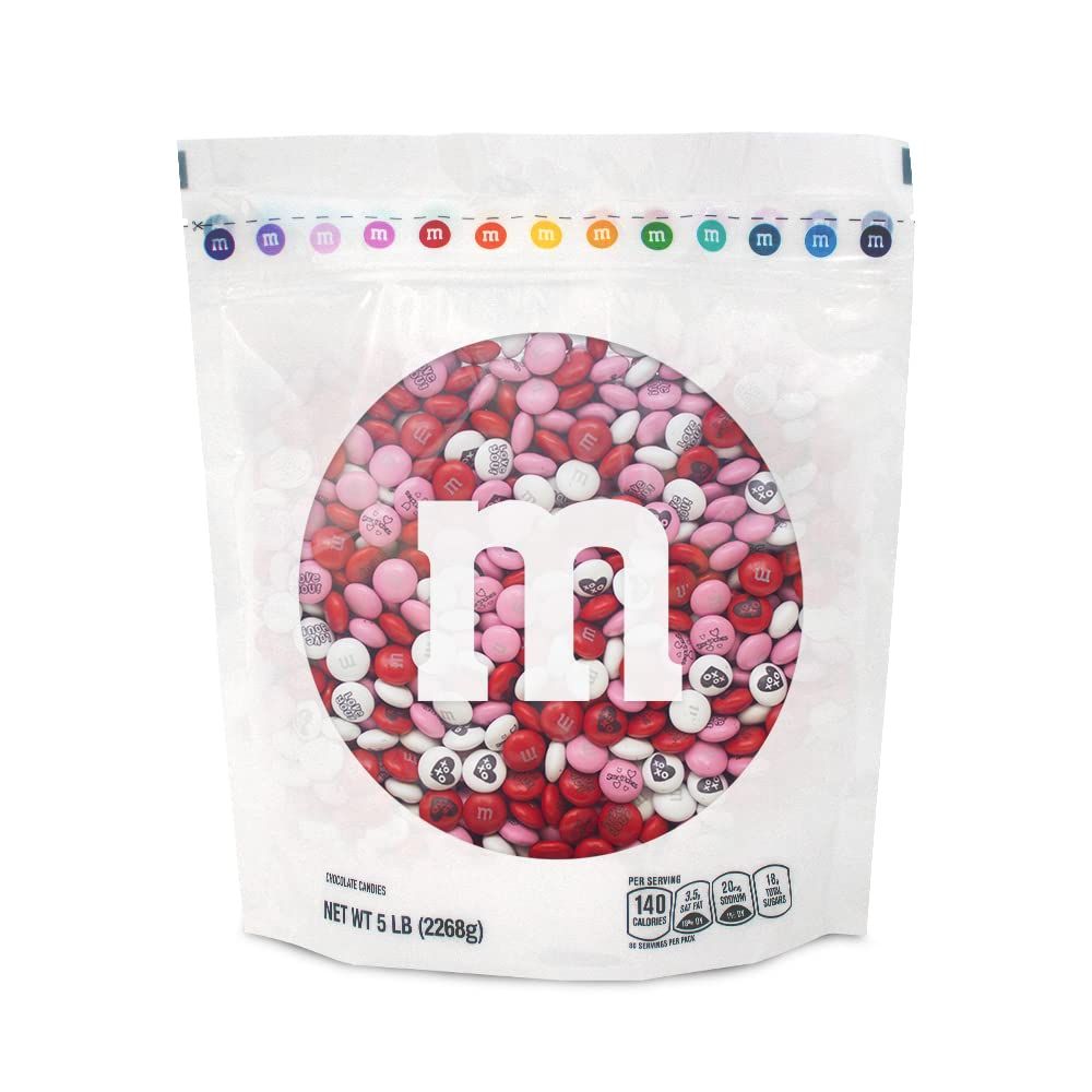 MM S WORLD Valentines Day Candy Bulk 5lb Chocolate Candy Variety Pack for Milk Chocolate Gift Baskets and Valentines Gifts