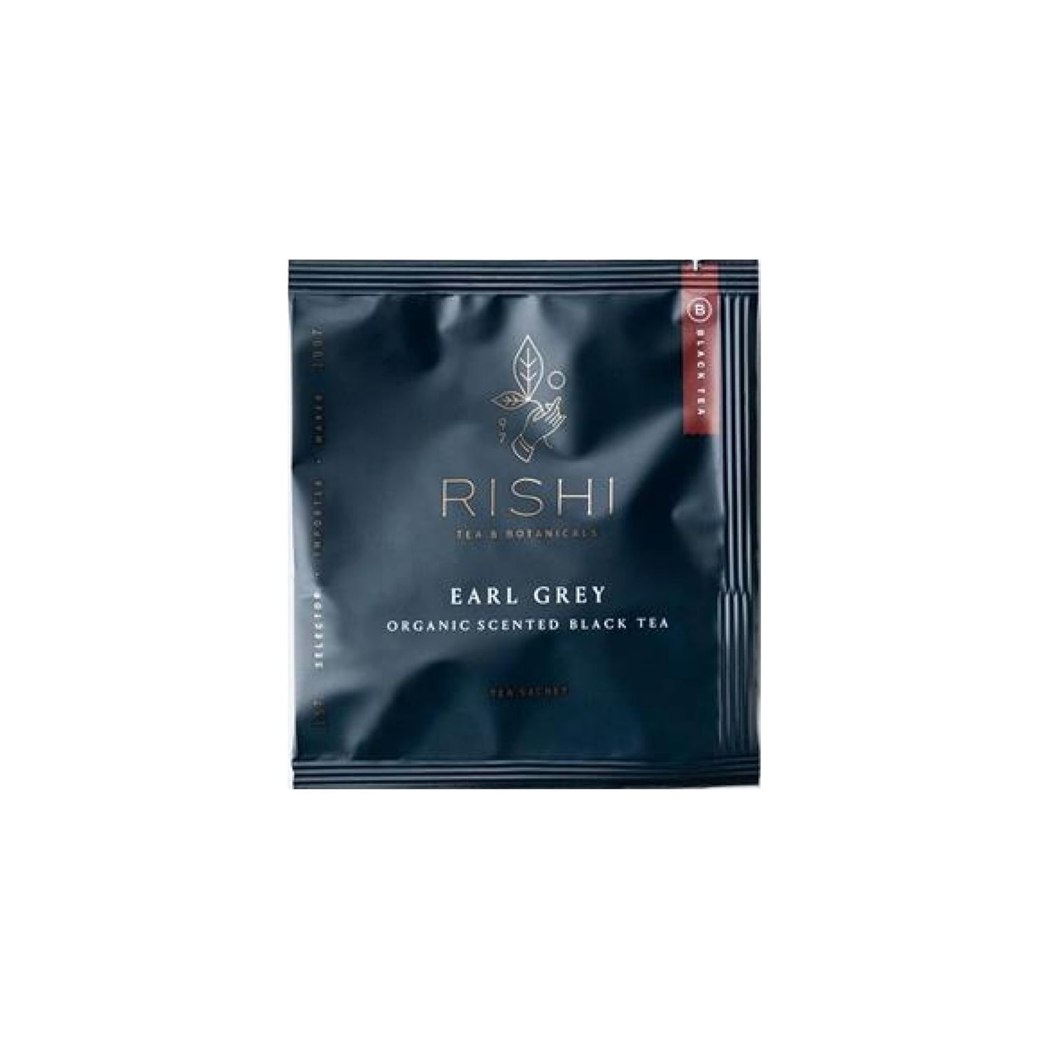 Rishi Tea Earl Grey Tea - Organic Sachet Tea Bags, Pure Black Tea with Bergamot Oil, Energizing Caffeinated - 50 Count