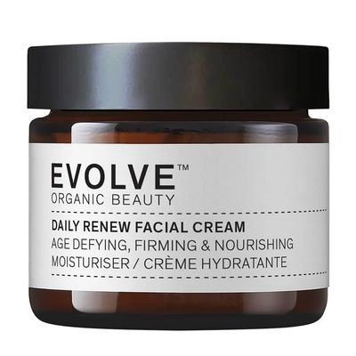 Evolve Organic Beauty - Natural Daily Renew Facial Cream Small-Batch, Vegan Clean Beauty (2 oz 60 mL) Packaging May Vary