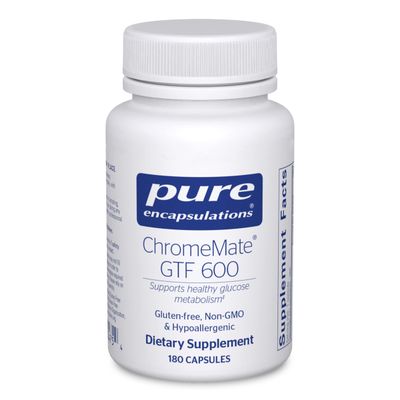 Pure Encapsulations ChromeMate GTF 600 Supplement for Metabolism and Lean Muscle 180 Capsules