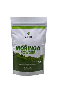 Adesh Moringa Powder 16g100 Pure Moringa Leaf Powder Non GMO, Metabolism Immune Support. Perfect for Smoothies and Drinks. Pure Supergreen, Vegan Greens, and Nature&#39;s Multivitamin (1lb)