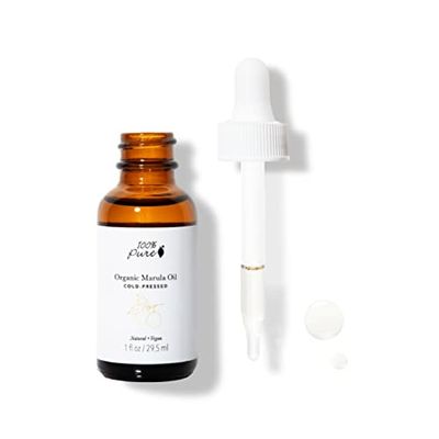 100 PURE Organic Marula Oil Cold-Pressed For Face Body Hair Hydrating Vitamins Omega Fatty Acids Support Glowing Plumped Up Youthful Skin - Natural Moisturizer Facial Radiance - Vegan - 1oz