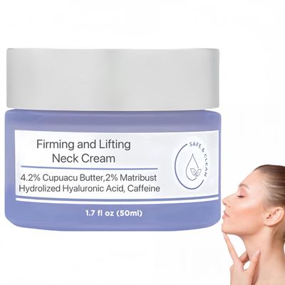 Jefuzh Neck Firming Cream, Tightening Lifting Sagging Wrinkles Anti-Aging Neck Cream, Neck Lift Firming