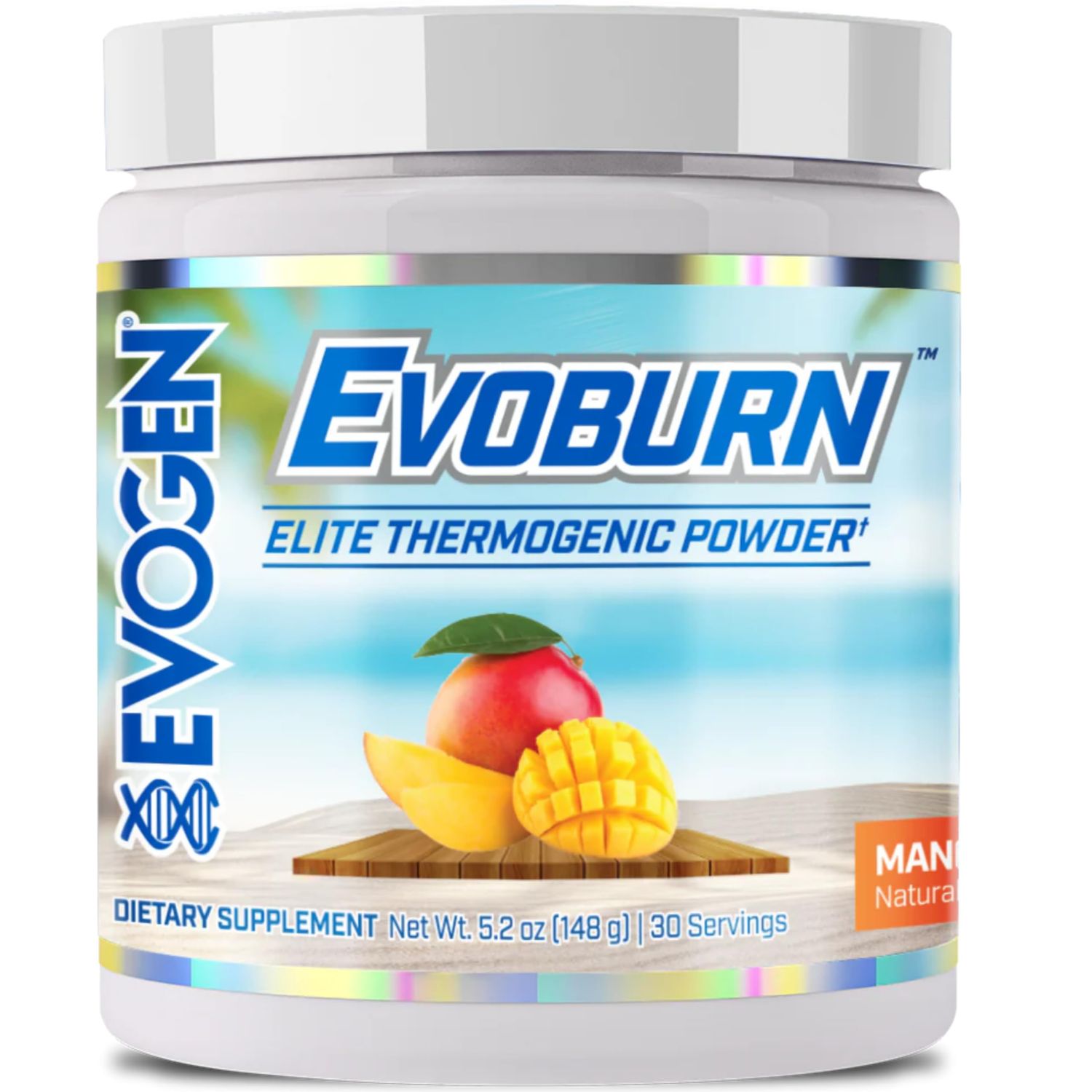 Evogen Evoburn - Thermogenic Fat Burner for Men Women Energy, Focus, Appetite Control Advanced Metabolism Booster Fat Burner Formula with MitoBurn Caffeine Mango 30 Servings
