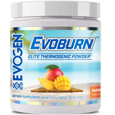 Evogen Evoburn - Thermogenic Fat Burner for Men Women Energy, Focus, Appetite Control Advanced Metabolism Booster Fat Burner Formula with MitoBurn Caffeine Mango 30 Servings