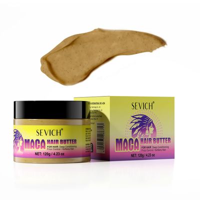 SEVICH Maca Root Powder Hair Butter Oil, Hair Oils for Hair Growth,Black Maca Hair Mask for Women Men, Enhance Scalp Vitality, Relieve Dry Scalp, Keep Scalp Moisturized and Healthy, 120g