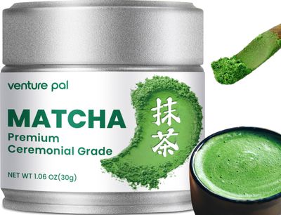 Venture Pal Ceremonial Grade Matcha Powder, Premium First Harvest Green Tea Powder - 100 Pure Matcha Tea, Vegan, Gluten-Free, Sugar-Free with No Additives (30g1.06oz)