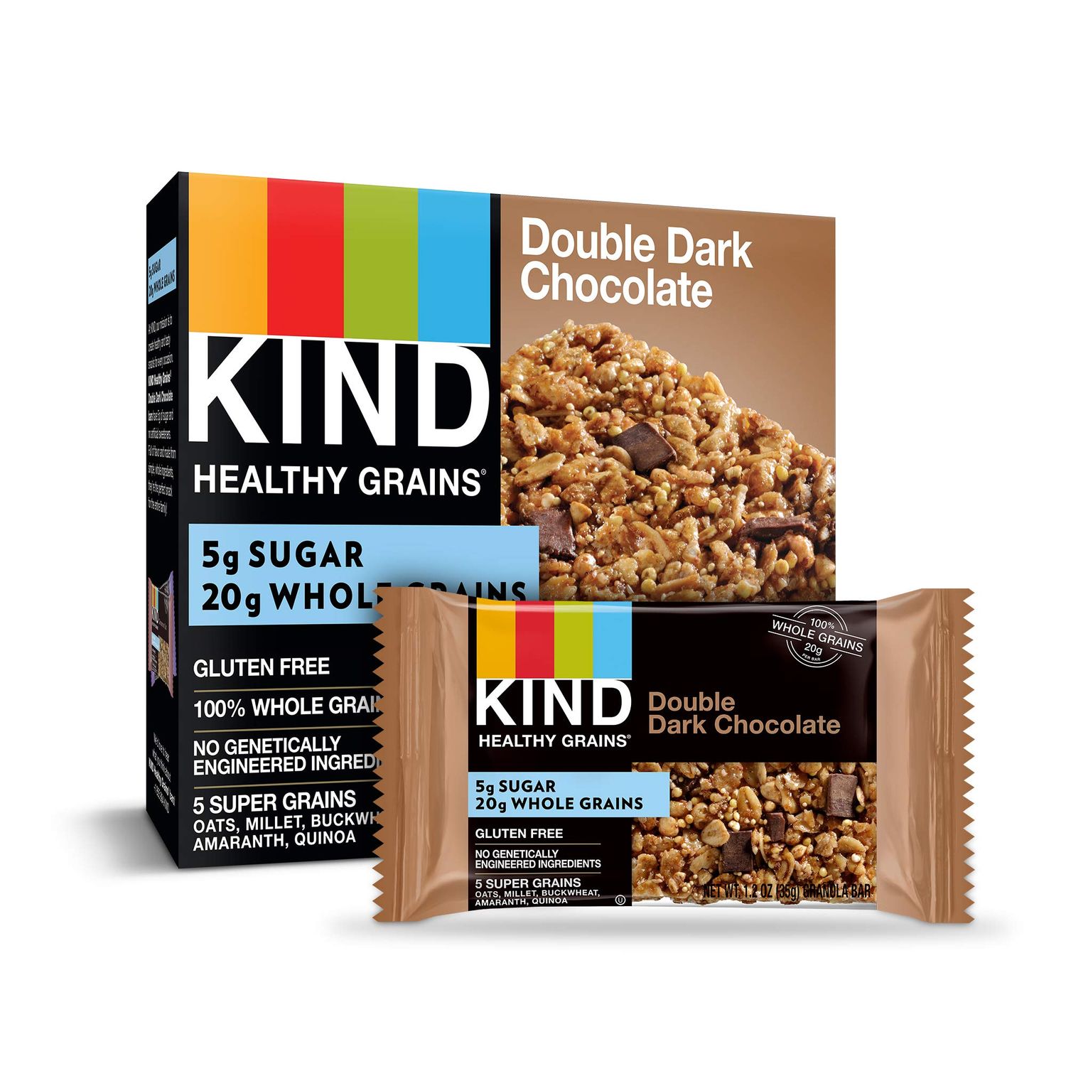 KIND Healthy Grains Bars, Double Dark Chocolate, 40 Count